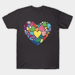 Rainbow Hearts: Love's Kaleidoscope T-Shirt